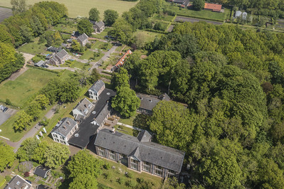 Luchtfoto van Veenhuizen en omgeving